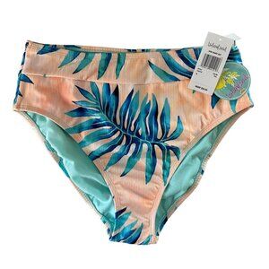 Island Soul High Waist Swimming Suit Bikini Bottom Women's Medium NEW NWT